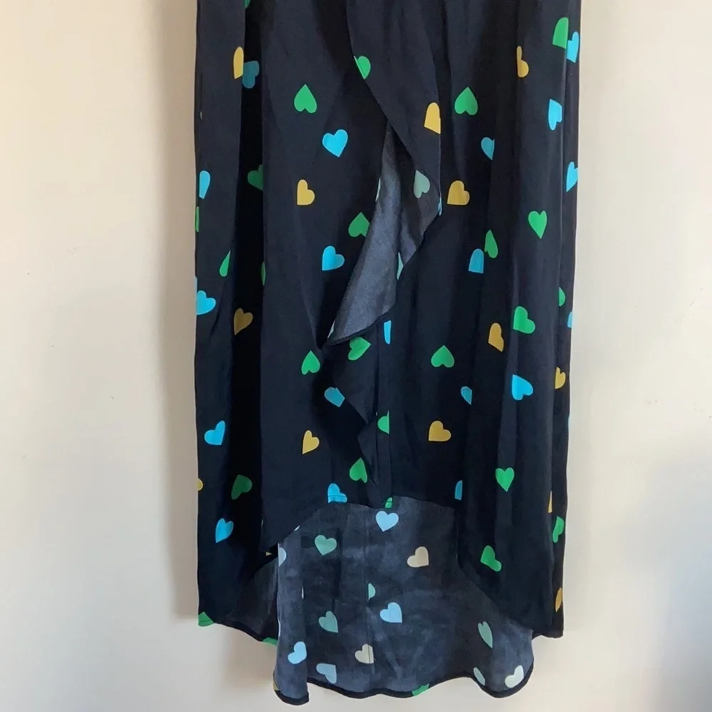 Tucker NYC - Silk The Cascade Heart Print Hi Low Skirt